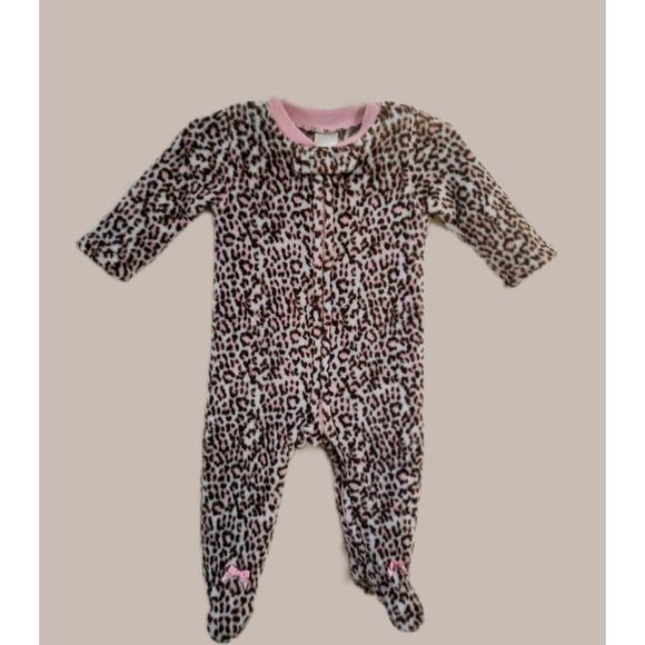 3-6 months Leopard Print Sleeper - Picture 1 of 2